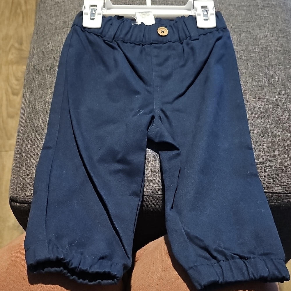 NWT Little Lad Cardigan Set Tie Rust Color Plaid Blue Pants 12 Months Toddler - Picture 6 of 7
